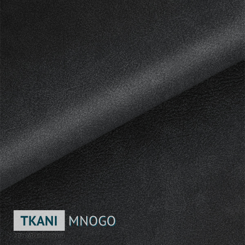 Фото мебельной ткани Экокожа К-009 серый крупным планом