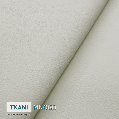 Фото авто ткани Экокожа 050 белый - фактура