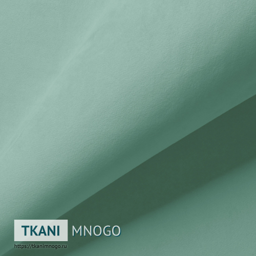 Фото ткани велюра “CF041-13” (однотонный зеленый)