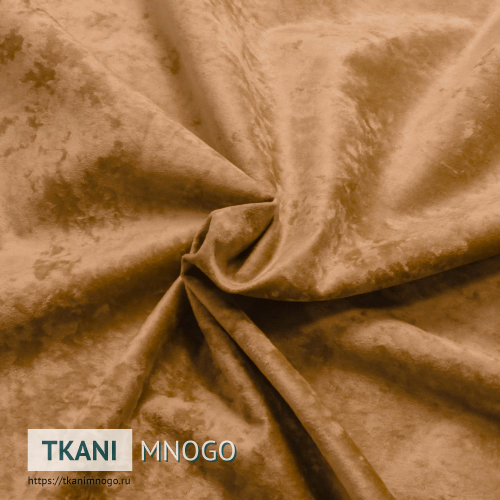 Фото материала велюра “184-23” (однотонный оранжевый)