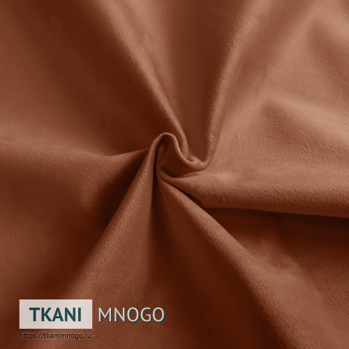 Фото материала велюра “11B ” (однотонный оранжевый)