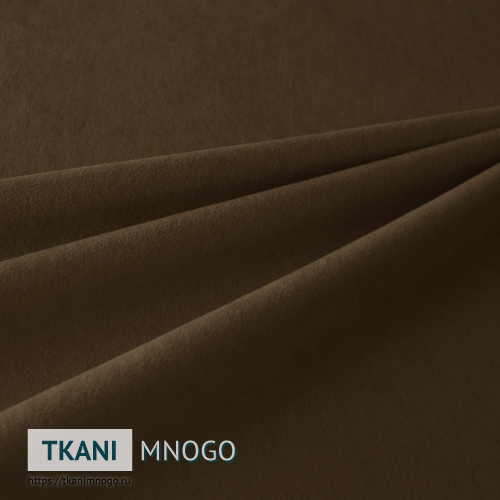 Фото обивки велюра “10” (однотонный коричневый)