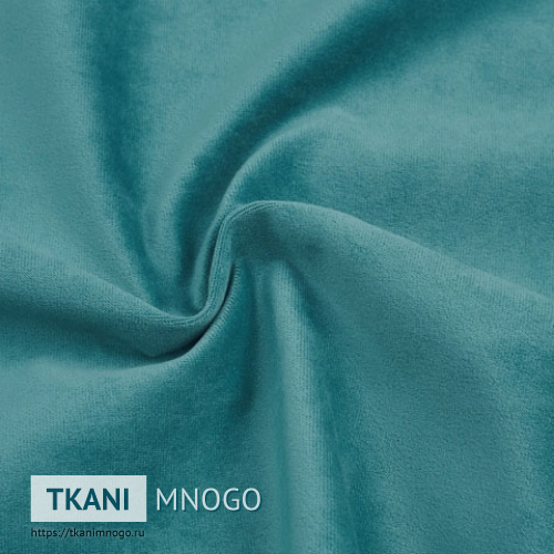 Фото внешнего вида велюра “П-22” (однотонный голубой)