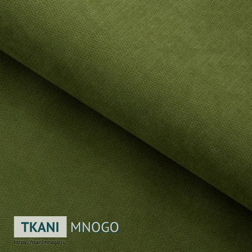 Фото ткани велюра “70” (однотонный зеленый)