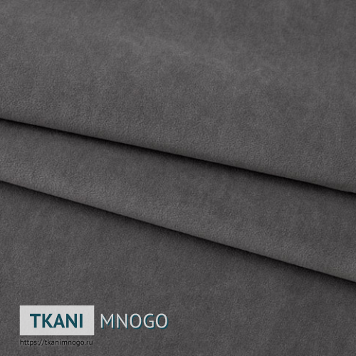 Фото ткани велюра “28” (однотонный серый)