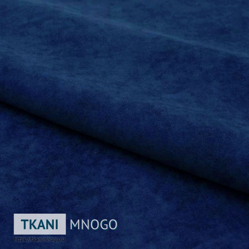 Фото внешнего вида велюра “17” (однотонный синий)