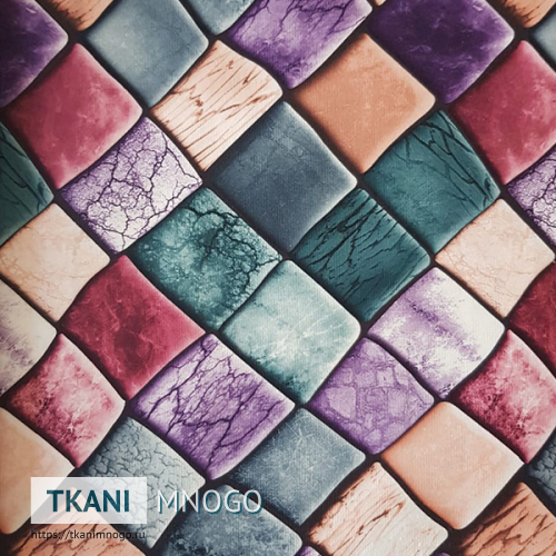 Фото внешнего вида микровелюра “104-8” ромб.