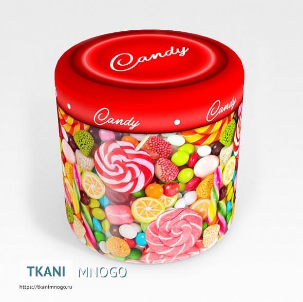 Фото фактуры мебельных принтов “Кенди” детские - цифровая печать на мебельной ткани